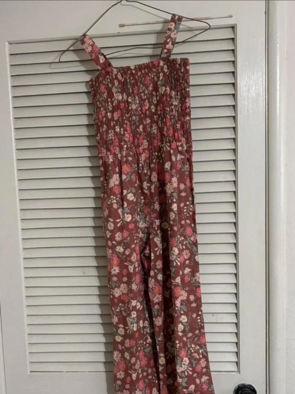 OshKosh B'gosh Rose Floral Smocked Jumpsuit